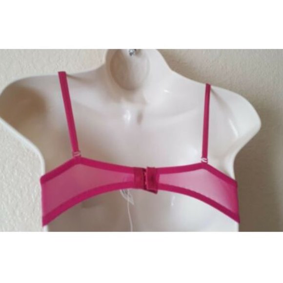 Intimately Free People Sheer Lace Convertible Underwire Demi Bra 32A New - Picture 4 of 4